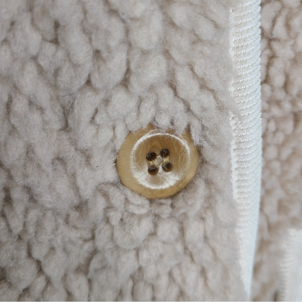 Alex Mill Marley Jacket in Sherpa Natural M - Picture 11 of 16